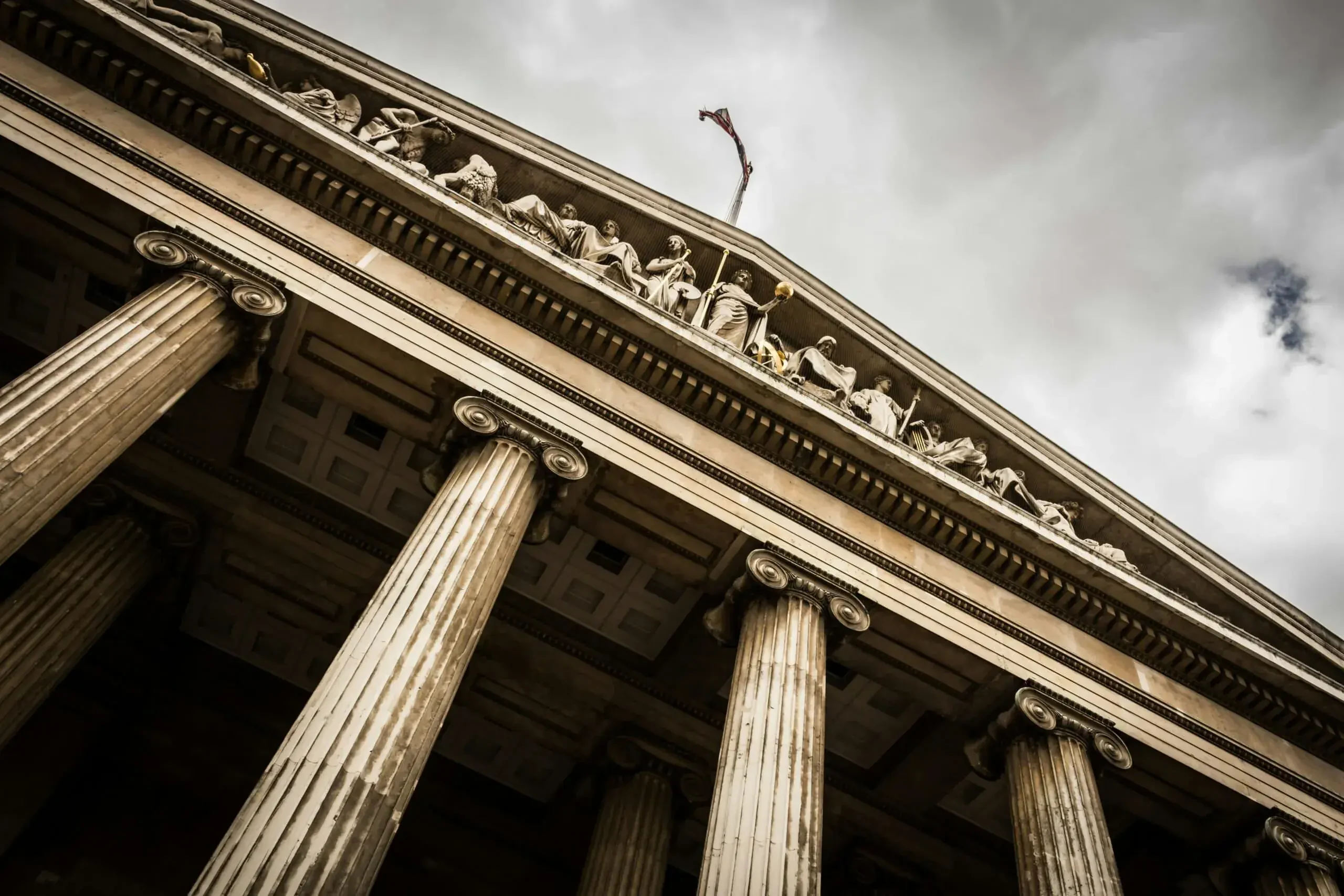 Courthouse columns representing tax appeals law